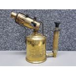 Vintage Swedish brass original Sievert blow torch