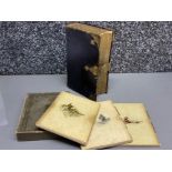 2x religious books, includes miniature brass bounded bible & Box set of 3 ‘Faith’ books