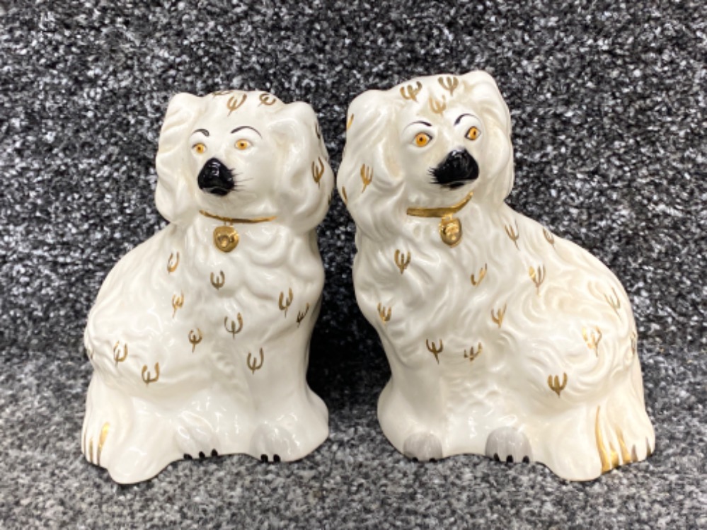 Pair of Beswick dogs & 2 larger Staffordshire style dogs - Image 3 of 3