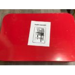 Red metal 20-Gallon parts washer (new)