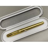 New Parker ‘Sonnet series fountain pen’ Golden Circle, with 18K nib, complete with gift case