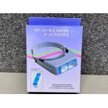 Head wearing magnifier, with spare glass, new and boxed, ideal for watch and jewellery Repairs
