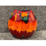 A large poole pottery volcano pulse vase