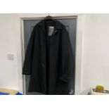 Prada all black trench coat with 100% polyester padding