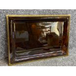 Vintage Tortoise shell tray with brass rim, 34.5x49.5cm