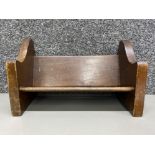 Hand made Early 20th century pew shaped book trough