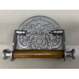 Cast metal reproduction St Pancras toilet roll holder