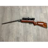 Spanish El Gamo .22 air rifle with scope