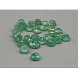 2cts Emerald round faceted cuts 2mm