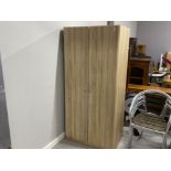 Modern contemporary double door wardrobe