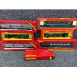 7 boxed Hornby scale models includes car No 34, Freightliners etc, all with original boxes