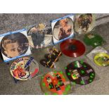 Total of 11 novelty picture disc LP records including Tears for Hearts, Duran Duran, Marilyn