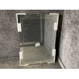 Contemporary of glass rectangular shaped mirror - 69.5x100cm