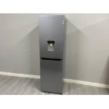 Upright Hisense fridge freezer with water dispenser