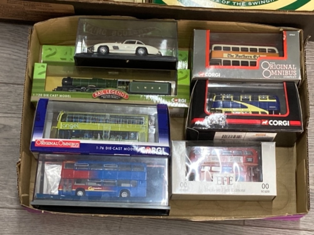 Die cast cars buses and train by Corgi, Ringtons, etc and two - Image 2 of 3