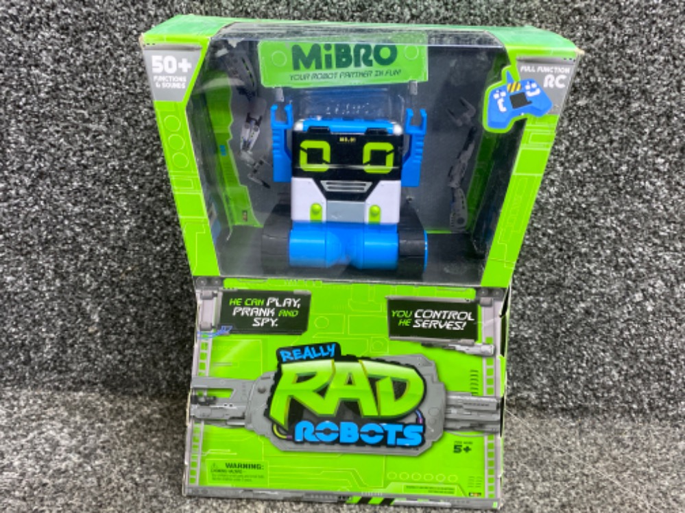 MiBro really rad robots Spy bot complete with original box together with a RC Tyco 02N.S.E.C.T - Image 3 of 3
