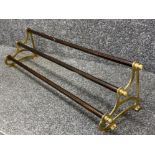 Vintage brass & metal shoe rack