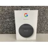 A Google Nest Mini 2nd generation, boxed and sealed