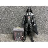 Official Star Wars fact file figure ‘Darth Vader’ with original box together with a larger figure by