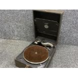 Antoria Art Deco picnic gramophone complete in good working condition