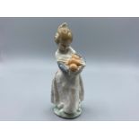 Lladro figure 4841 Valencia girl with basket of oranges