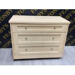 3 drawer contemporary chest of drawers