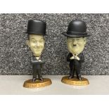 A pair of Laurel and Hardy figurines by Larry Harmon pictures corporation