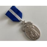 Silver medal of free-masonry, dated 1914-1918, issued W.Bro. A.Webb, with original ribbon
