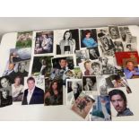 Autographs- Large quantity of photographs of celebrity actors - most signed including Harrison