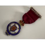 Hallmarked Birmingham silver 1919 Royal Masonic ‘Benevolent institution jewel’ medal