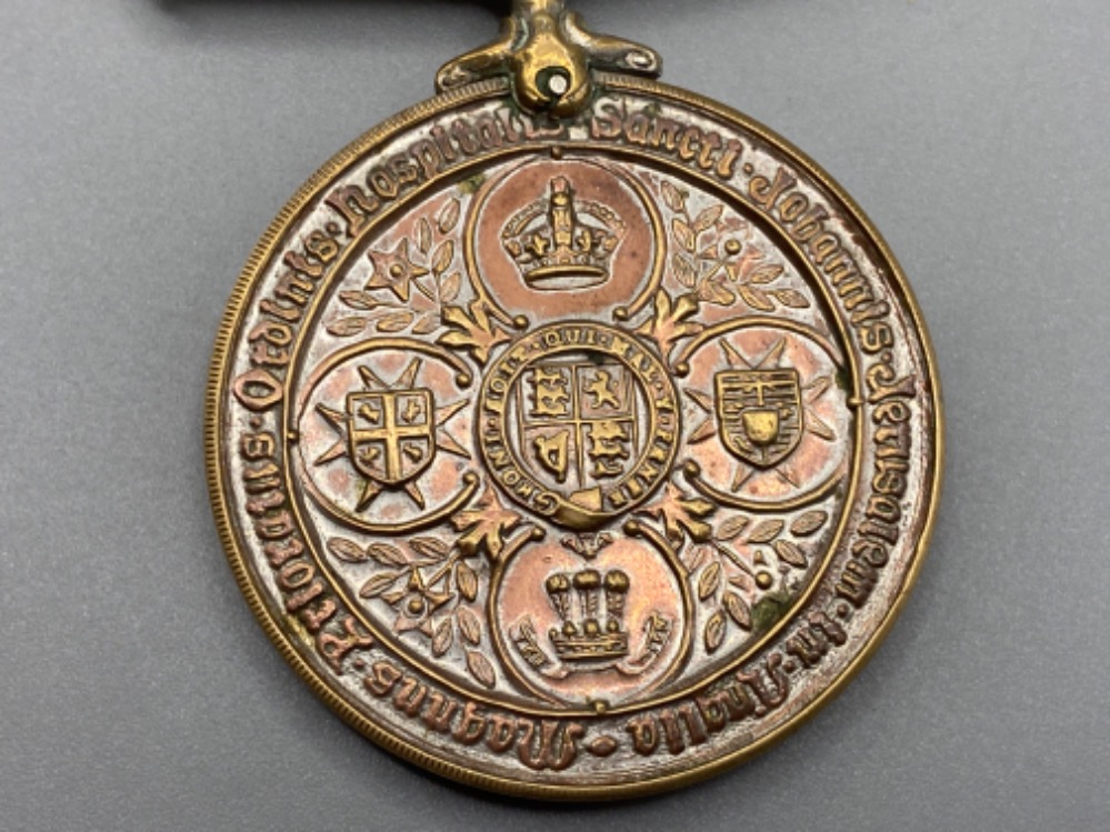 Queen Victoria silver order of St.John of Jerusalem medal with original ribbon - issued to S.A.946 - Image 3 of 3