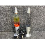 Pair of 60s style lava lamps both in working condition