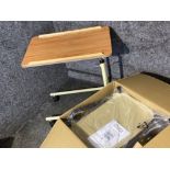 Aidapt height adjustable strolley trolley (boxed) & bed table