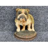 Cast iron British Bulldog doorstop, H29cm