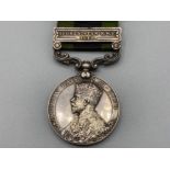George V Indian general service medal with bar for Afghanistan N.W.Frontier, dated 1919 - awarded to