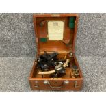 A cased mid-20th century Heath & Co 'Hezzanith Endless Tangent Screw Automatic Clamp Rapid-Reader'