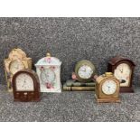 Six mantle clocks to include History Craft