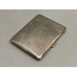 A silver cigarette case Birmingham 1913 81.8g gross