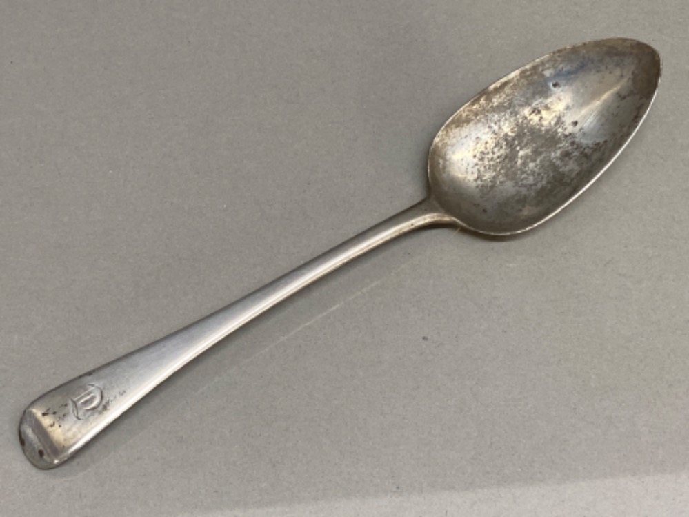 Georgian Hallmarked London silver table spoon dated 1808, 59.6g