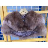 A fox fur shawl