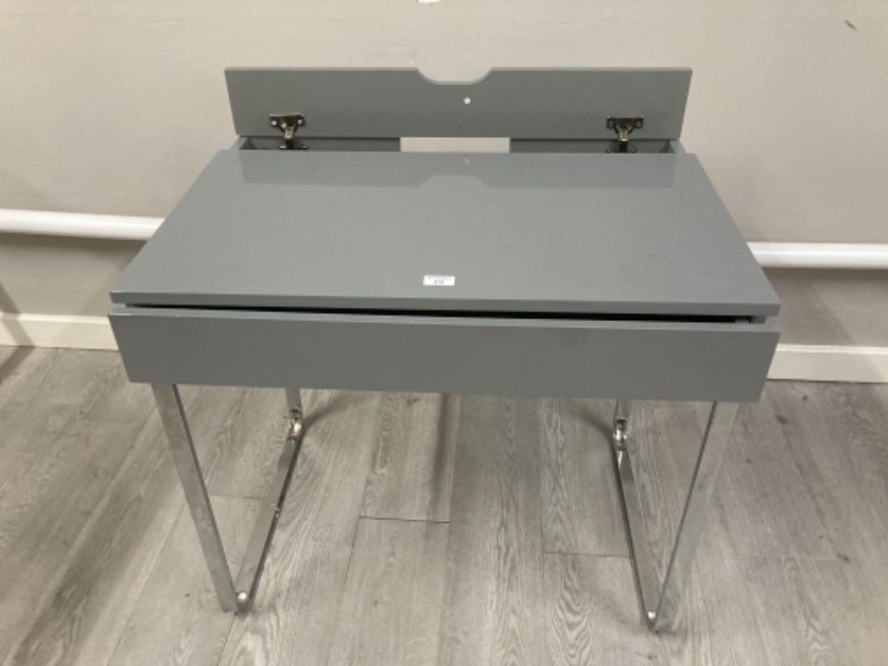 A grey colour desk