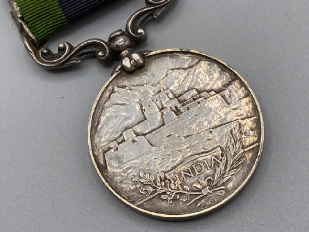 George V Indian general service medal with bar for Afghanistan N.W.Frontier, dated 1919 - awarded to - Bild 2 aus 3