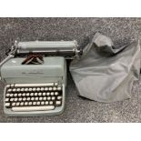 A Remington typewriter with cover