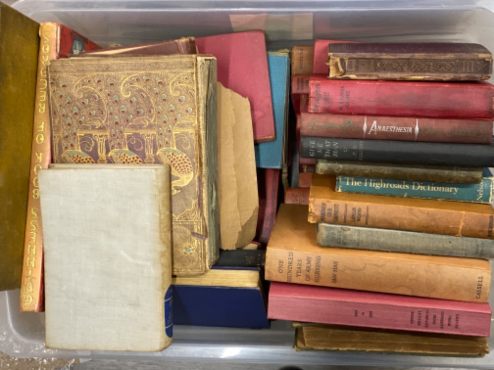 2 boxes containing vintage & Antique books (some Pre date 1900’s) - Image 2 of 3