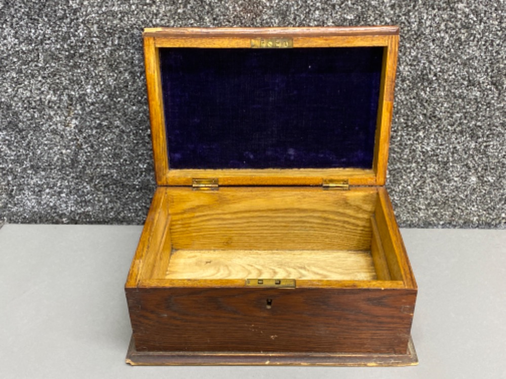 2x antique solid Oak jewellery boxes - Bild 2 aus 3
