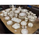 Royal Albert Dimity Rose pattern 104 piece tea and dinner service