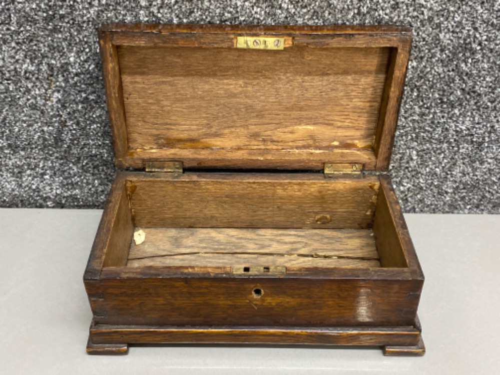 2x antique solid Oak jewellery boxes - Bild 3 aus 3