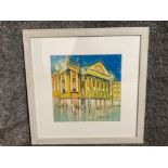 An oil on board by Peter Collins “Theatre Royal” signed 29 x 28cm