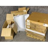 Total of 8 boxes containing light fitting panels (brand new)