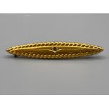 Hallmarked Ladies antique 9ct gold diamond brooch. Featuring a rope edge design set with round